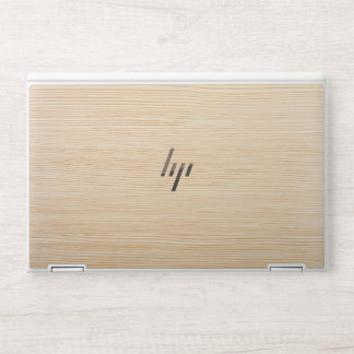 Light Wood Grain HP Laptop Skin