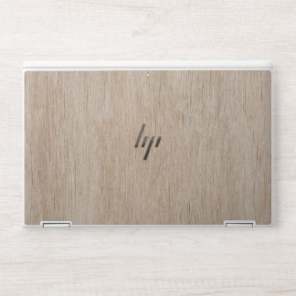 Light Wood Grain HP Laptop Skin