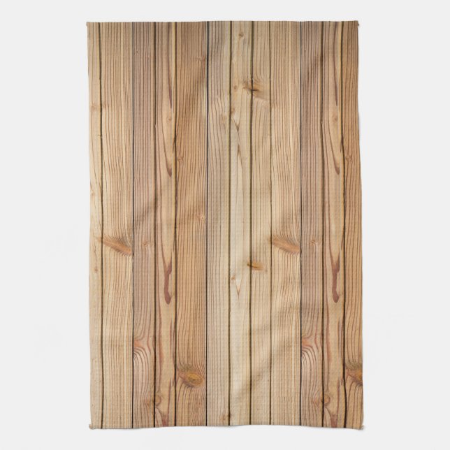 Light Wood Paneling Texture Kitchen Towel (Vertical)