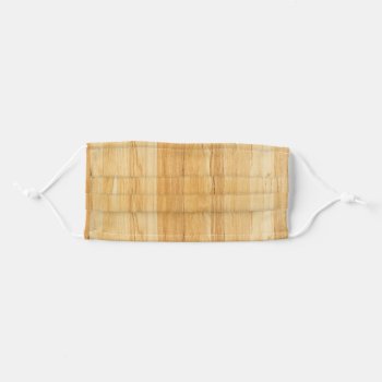 Light Wood Plank Texture Adult Cloth Face Mask by TheSillyHippy at Zazzle