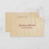 Light  Wood Texture Business Card (Front/Back)