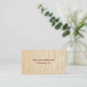 Light  Wood Texture Business Card (Standing Front)