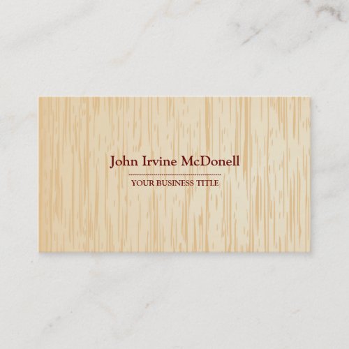 Light  Wood Texture Business Card