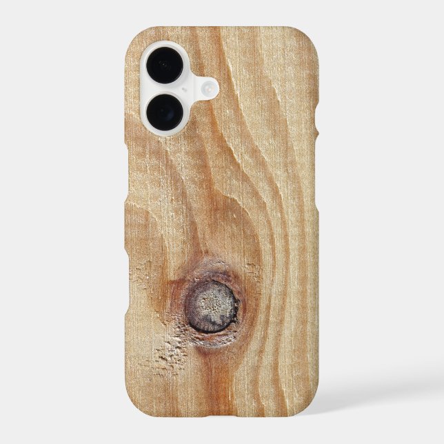 Light wood texture iphone case (Back)