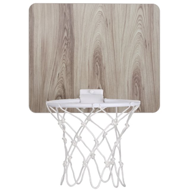 Light wood texture mini basketball hoop (Front)