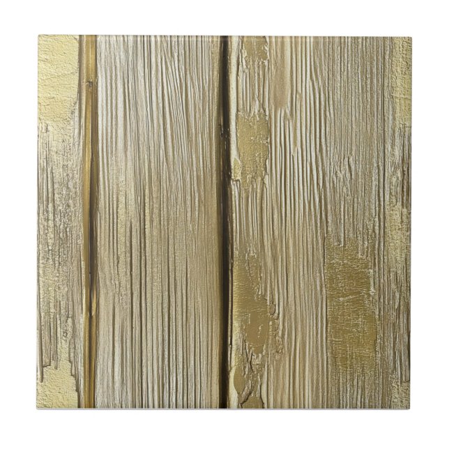 Light Wooden Board Pattern Ceramic Tile (Front)