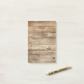 Light Woodgrain Barnboard Post-it Notes