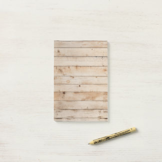 Light Woodgrain Barnboard Post-it Notes