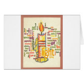 Light Word Cloud Art Print (Front Horizontal)