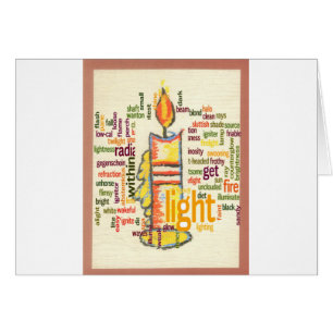 Light Word Cloud Art Print