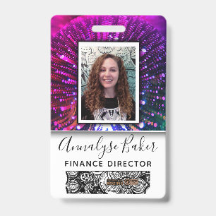 Light Worker Professional CNA Nurse Photo Name Badge