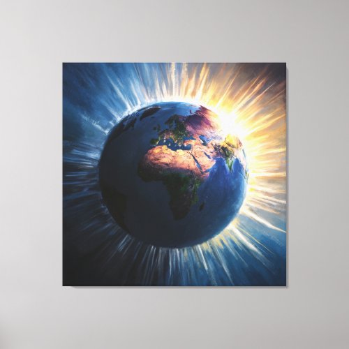   Light World Planet Earth Cosmic  AP70   Canvas Print