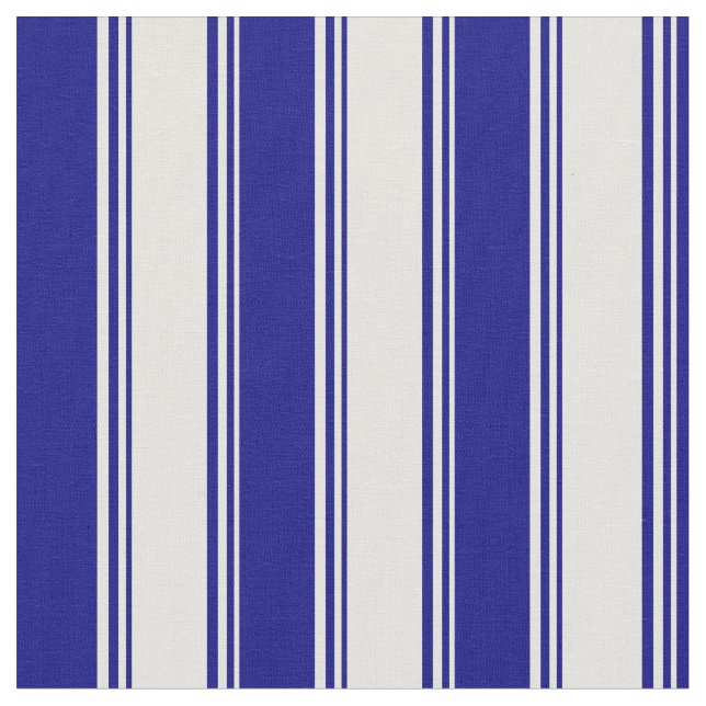 Light Yellow and Blue Colored Lines Fabric (Close Up)