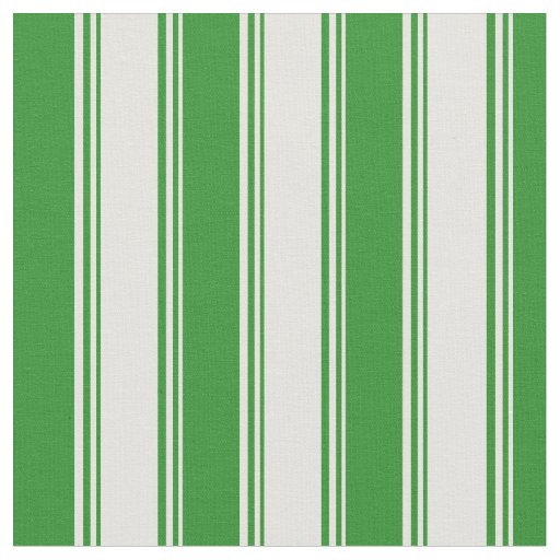 Light Yellow and Forest Green Lines Pattern Fabric