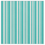 [ Thumbnail: Light Yellow and Light Sea Green Colored Pattern Fabric ]