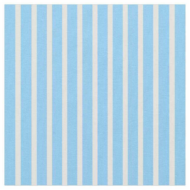 Light Yellow and Light Sky Blue Lines Fabric (Close Up)