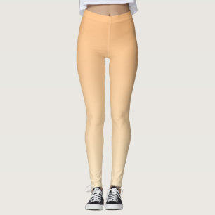 Light Yellow and Orange Color Gradient Leggings