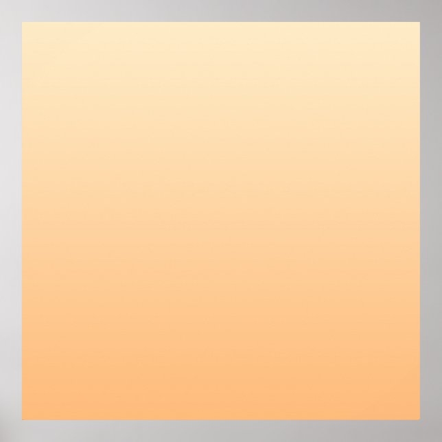 Light Yellow and Orange Color Gradient Poster (Front)