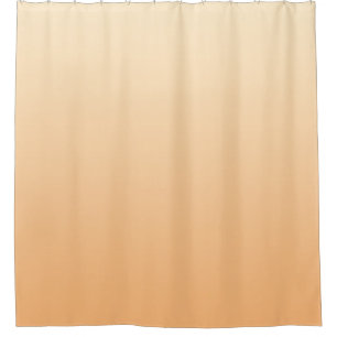 Light Yellow and Orange Color Gradient Shower Curtain