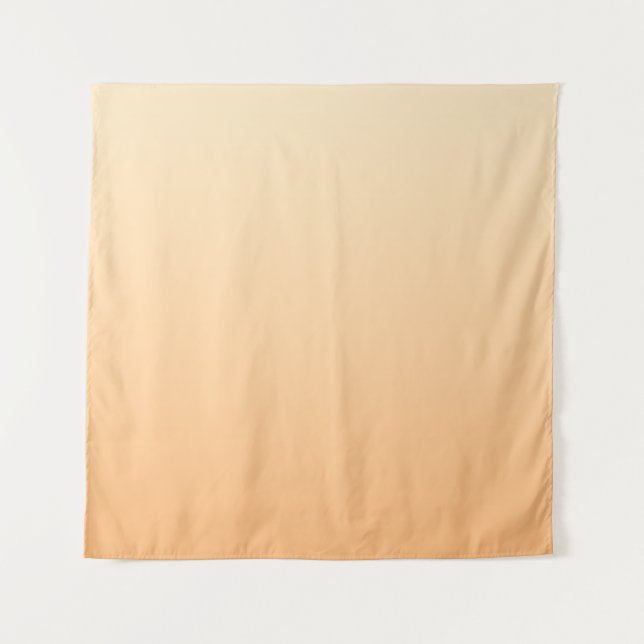 Light Yellow and Orange Color Gradient Tapestry (Front)