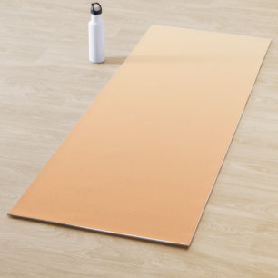 Light Yellow and Orange Color Gradient Yoga Mat