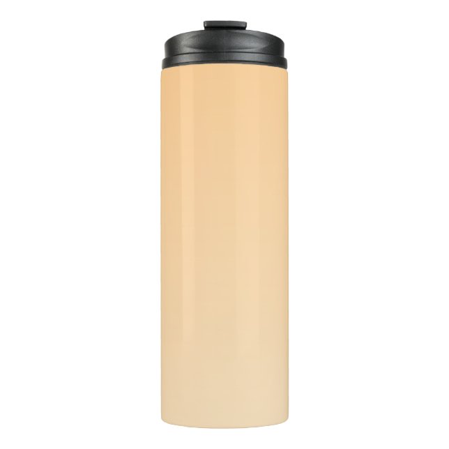 Light Yellow and Orange Gradient  Thermal Tumbler (Front)