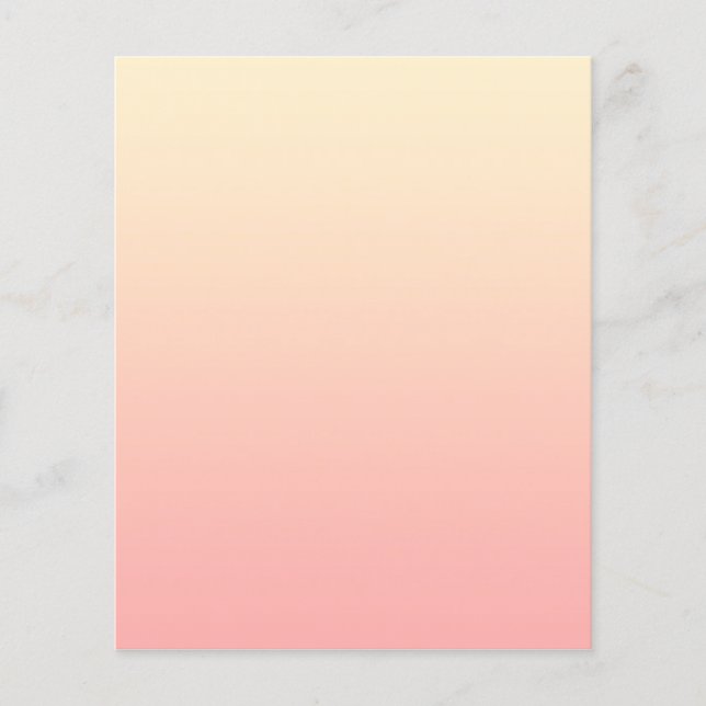 Light Yellow and Pink Gradient Flyer (Front)