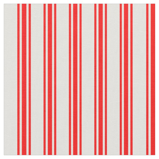 Light Yellow and Red Colored Lines Fabric (Close Up)