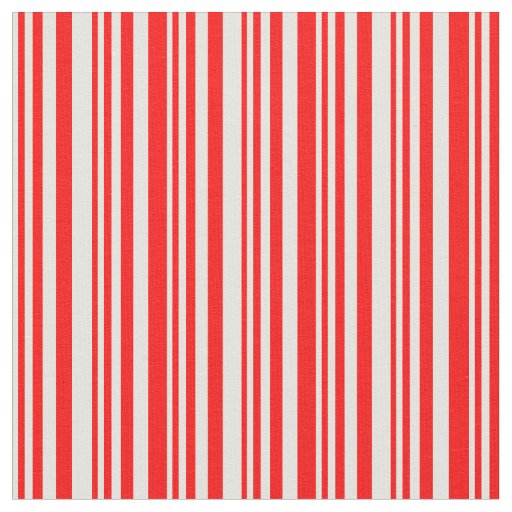 Light Yellow and Red Stripes Pattern Fabric