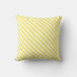 Light Yellow and White Stripes on a Pillow