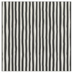 Light Yellow &amp; Black Wonky Stripes Fabric