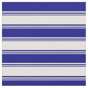 Light Yellow & Blue Lines Pattern Fabric