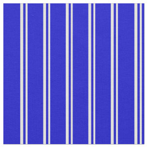 Light Yellow & Blue Striped Pattern Fabric