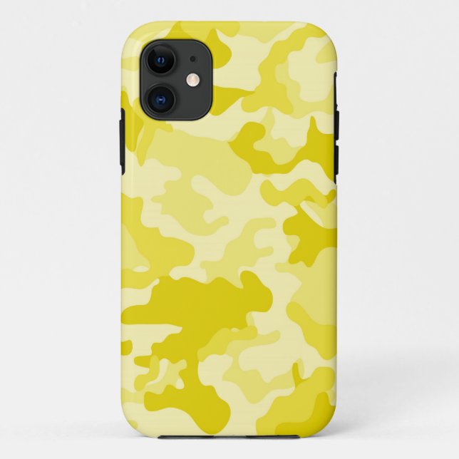 Light Yellow Camo iPad 5 Case (Back)