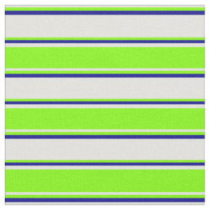 Light Yellow, Chartreuse & Dark Blue Colored Fabric