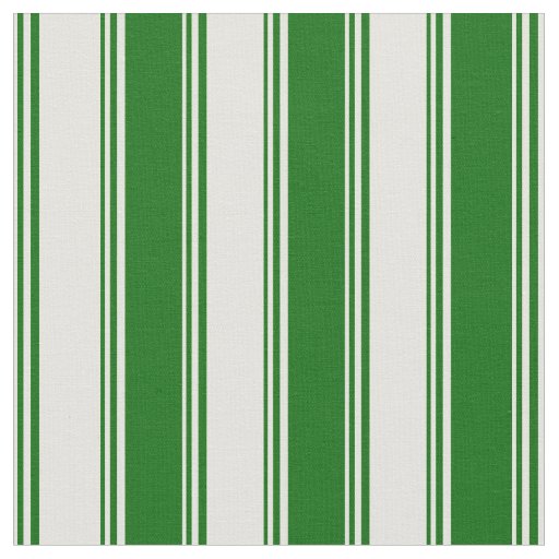 Light Yellow & Dark Green Colored Lines Fabric
