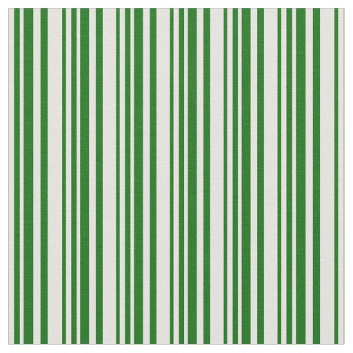 Light Yellow & Dark Green Lined/Striped Pattern Fabric