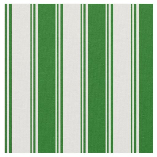 Light Yellow & Dark Green Striped Pattern Fabric