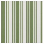 [ Thumbnail: Light Yellow & Dark Olive Green Colored Pattern Fabric ]