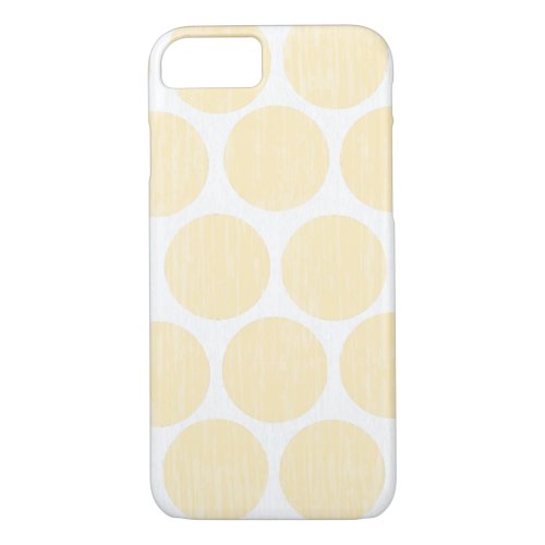 Light Yellow Distressed Polka Dot iPhone 7 iPhone 87 Case