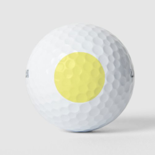 Light Yellow FFF888 Marzipan Golf Balls