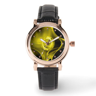 LIGHT YELLOW FRACTAL ROSE WATCH