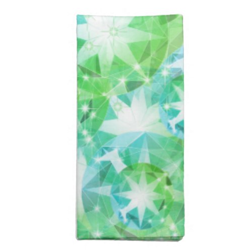 Light Yellow Green Emerald Crystal Art Cloth Napkin