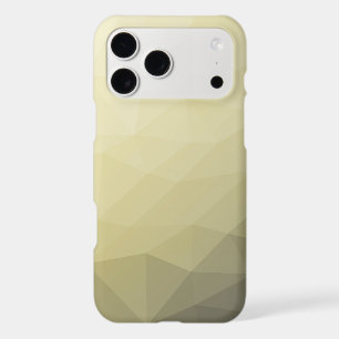Light yellow grey ombre mesh pattern Monogram iPhone 17 Pro Max Case
