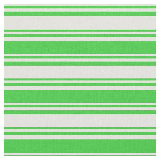 Light Yellow & Lime Green Striped Pattern Fabric