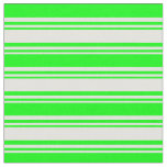 [ Thumbnail: Light Yellow & Lime Lined/Striped Pattern Fabric ]