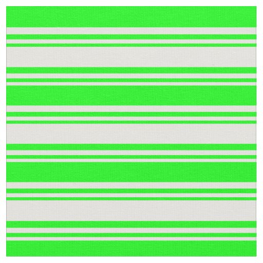 Light Yellow & Lime Lined/Striped Pattern Fabric