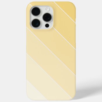 Light Yellow Ombré Stripes Iphone 15 Pro Max Case by heartlockedcases at Zazzle