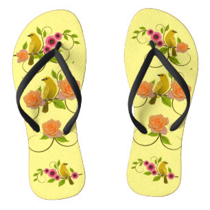 Light Yellow Pool Beach Flip Flops
