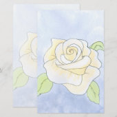 Light Yellow Rose. (Front/Back)